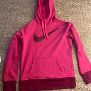 Women’s hot pink Nike hoodie